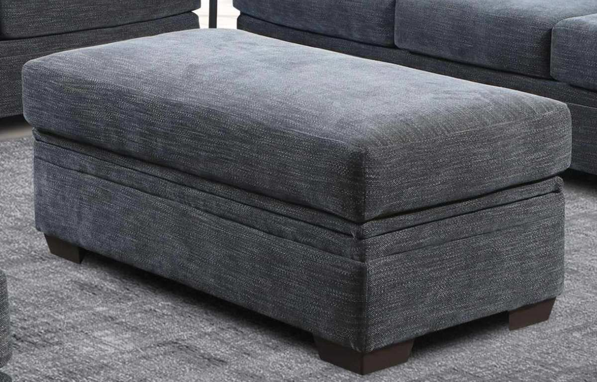Peak Living Aden Grey Storage Ottoman | Jacksonville, NC