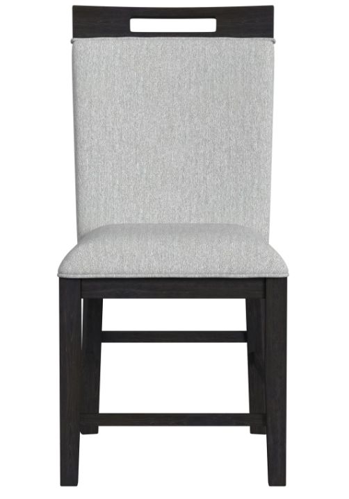 Elements International Transcend Charcoal/Light Gray Counter Side Chair-3