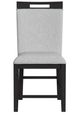 Elements International Transcend Charcoal/Light Gray Counter Side Chair-3