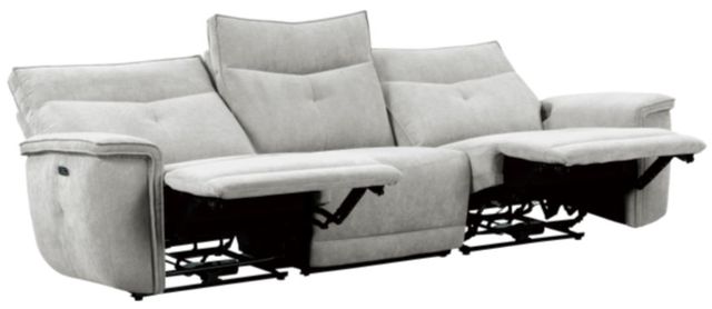 Homelegance® Tesoro 3-Piece Mist Gray Power Double Reclining Sofa with Power Headrests-2
