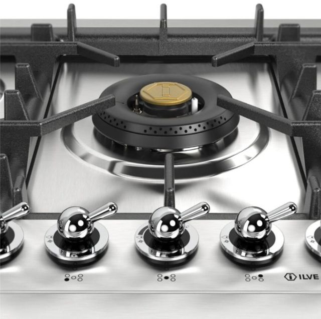 Ilve Nostalgie II 30” Stainless Steel Gas Cooktop with 5 Burners-4