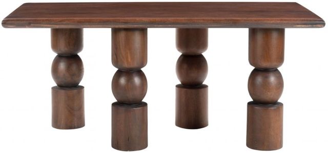 Zuo® Modern Split Brown/Walnut Coffee Table-2