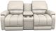 La-Z-Boy® Greyson Ice Leather Manual Reclining Loveseat with Console-1