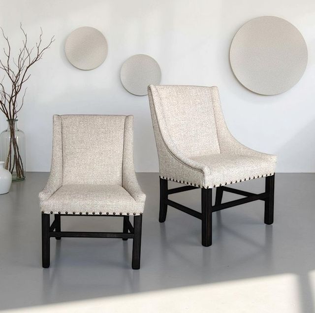 Nest Home Collections Josh Black Wash/Brownstone Arm Chair-1