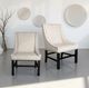 Nest Home Collections Josh Black Wash/Brownstone Arm Chair-1