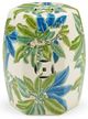 Chelsea House Floral Blue/Green/Off-White Garden Seat-0