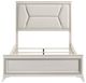 Homelegance® Audra Gold/White Eastern King Panel Bed-4