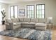 iAmerica 3pc Marino Leather Sectional P91430302-0