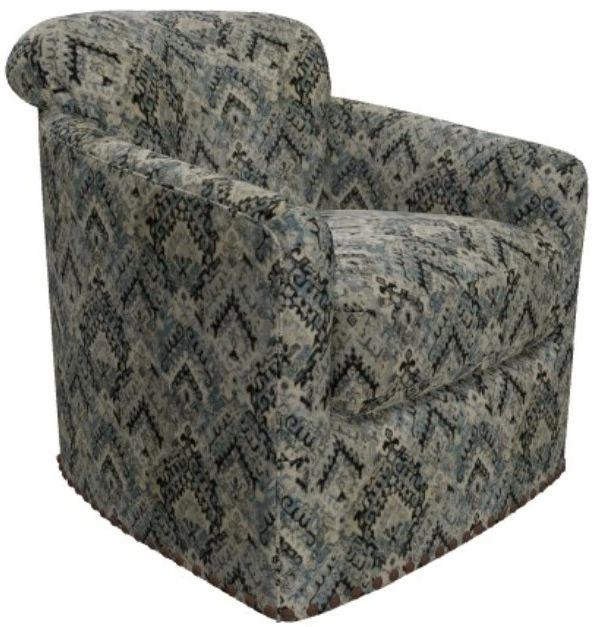 Craftmaster® Customizable CM Modern Swivel Arm Chair-1