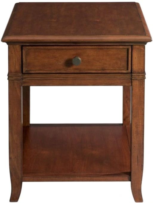 Riverside Furniture Campbell Burnished Cherry Side Table-1