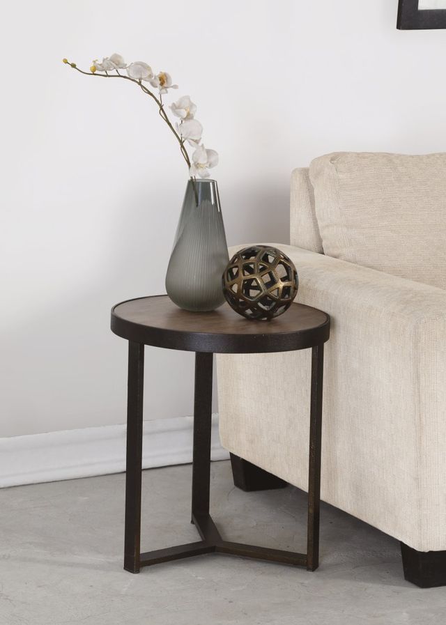 Flexsteel® Carmen Aged-Bronze Short Bunching Table-1