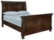 Millennium® by Ashley® Porter Rustic Brown Queen Sleigh Bed-0