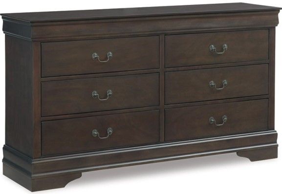 Signature Design by Ashley® Leewarden 5-Piece Dark Brown Full Sleigh Bed Set-2
