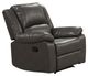Furniture of America® Letha Gray Maual Glider Recliner-0