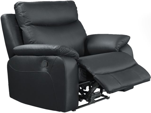 Mazin Furniture Wembley Black Manual Reclining Chair-2