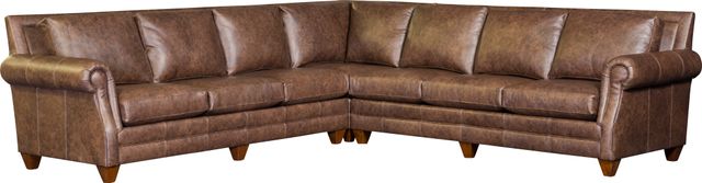 Mayo Customizable 3-Piece Leather L-Shape Sectional-0