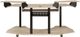 ACME Furniture Eleazar Natural Oak Music Studio Desk with Two Top Shelves-3