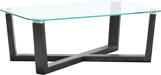 Magnussen Home® Wexler Black Truffle Rectangular Cocktail Table-0