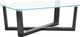 Magnussen Home® Wexler Black Truffle Rectangular Cocktail Table-0