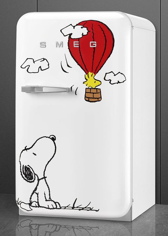 Smeg 50's Retro Style 4.5 Cu. Ft. Peanuts Compact Refrigerator-3
