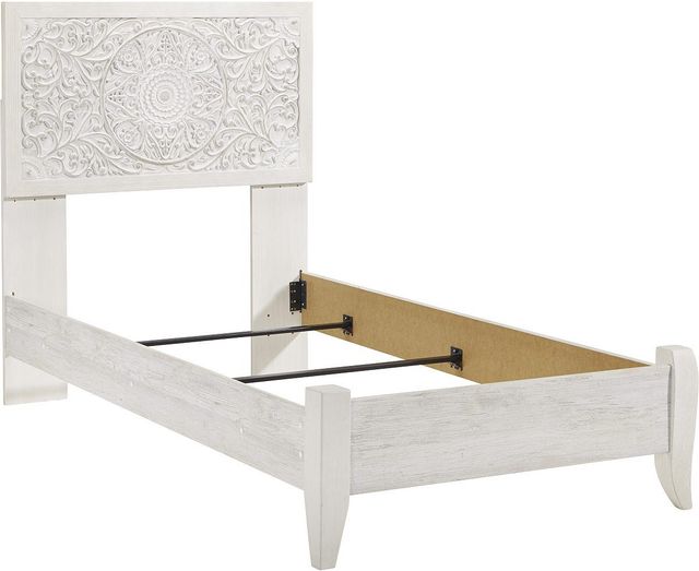Signature Design by Ashley® Paxberry 4-Piece Whitewash Twin Panel Bed Set-1