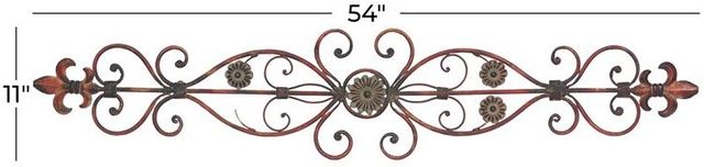 Deco Marche Brown 11" Wall Decor-2