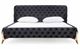 VIG Furniture Modrest Legend Black Velvet/Rosegold Queen Panel Bed-1