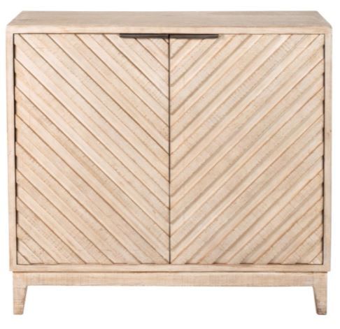 Nest Home Collections Aurora White Washed Cabinet-1
