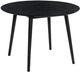 Armen Living Arcadia Black 42" Round Dining Table-0