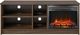 Ameriwood Home Noble Walnut 55" Electric Fireplace Media Console-1