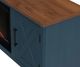 Legends Home Real Cozy Liberty Blue Denim/Whiskey 78" Fireplace Console-4