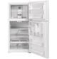 GE® 33" 21.9 Cu. Ft. White Freestanding Top Freezer Refrigerator-3