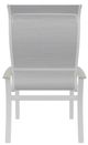 Telescope Casual Belle Isle Abalone/White Aluminum/Fabric Outdoor Sling Supreme Arm Chair with Laguna Rustic Polymer Arm Accent-3