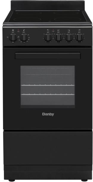 Danby 20" Black Glass Top Freestanding Electric Range-0