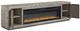 Signature Design by Ashley® Naydell Gray TV Stand with Electric Fireplace-2