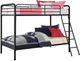 dhp furniture® Dusty Black Twin/Twin Bunk Bed-0
