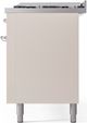 Ilve® Nostalgie II Series 60" Antique White Pro Style Dual Fuel Range-4