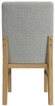 Elements International Portland Gray/Natural Side Chair-5