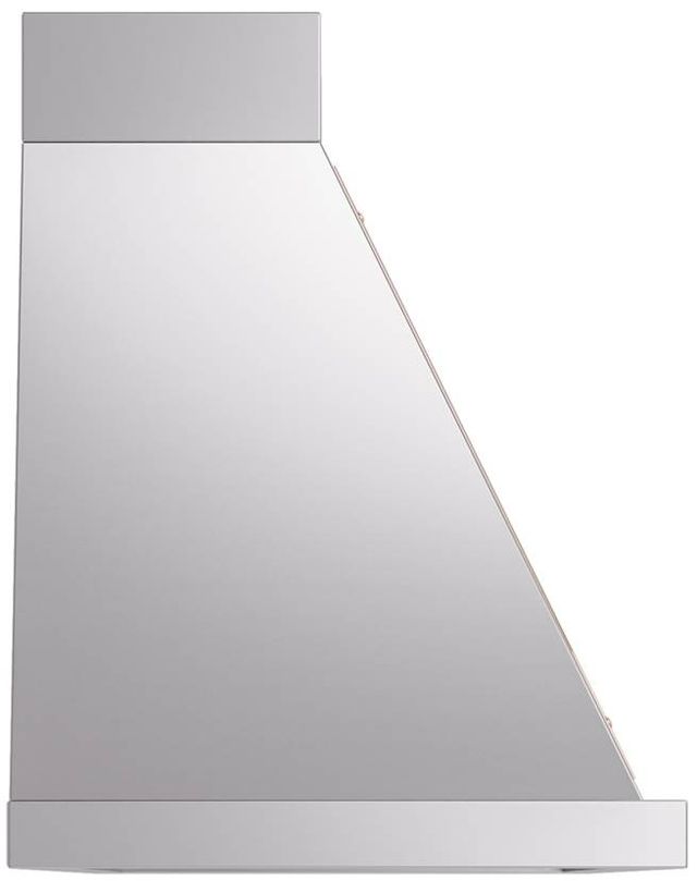 Ilve® Nostalgie II Noblesse 60" Stainless Steel Wall Mounted Range Hood with Copper Trim-2