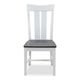 John Thomas Furniture® Cosmopolitan Ava Heather Gray/White Dining Side Chair-2