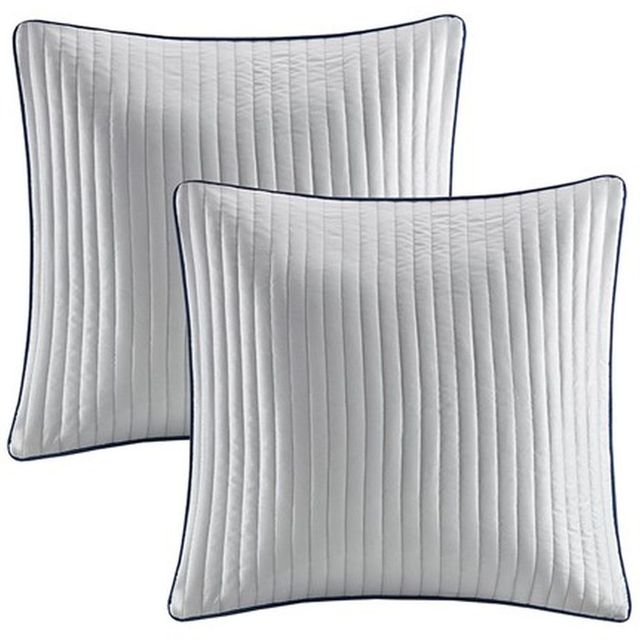 Olliix by Madison Park Navy Queen Aubrey 12 Piece Complete Bed Set-1