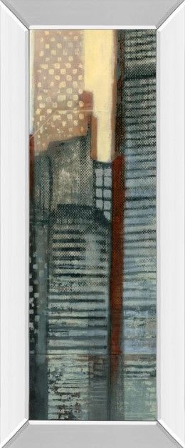 Classy Art Urban Landscape V by Norman Wyatt Mirror Framed Wall Art-0
