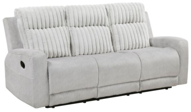 Homelegance® Benton Light Gray Double Manual Reclining Sofa-0