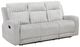 Homelegance® Benton Light Gray Double Manual Reclining Sofa-0