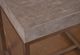 Horizon Home® Roka Gray Marble End Table with Brown Metal Base-1