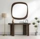 ACME Furniture Dana Faux Marble Top Console Table with Dark Walnut Base-1