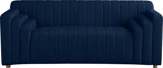 Meridian Furniture Naya Navy Velvet Loveseat-0