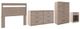 Signature Design by Ashley® Flannia 4-Piece Gray Queen Panel Headboard Bed Set-0