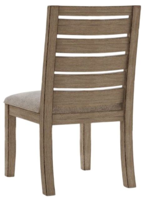 A-America® Anacortes Dark Taupe Ladderback Dining Side Chair-2