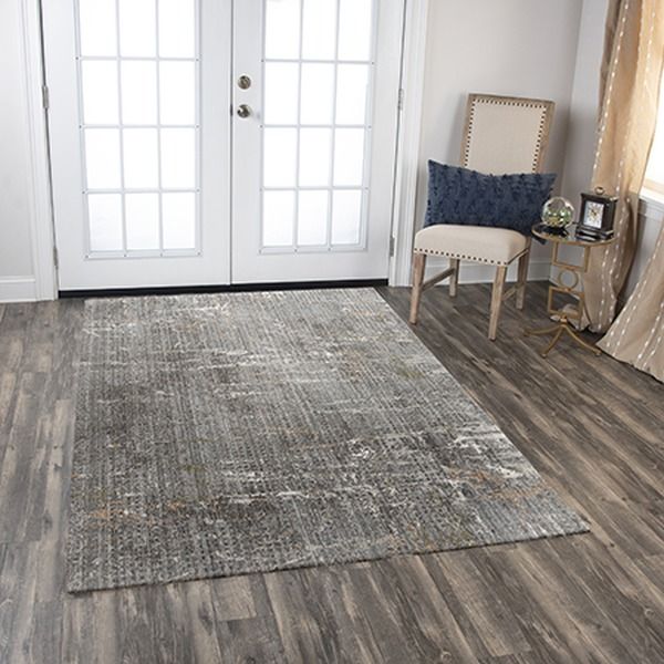 Rizzy Home Ankara Gray 5'x8' Rectangular Rug-4